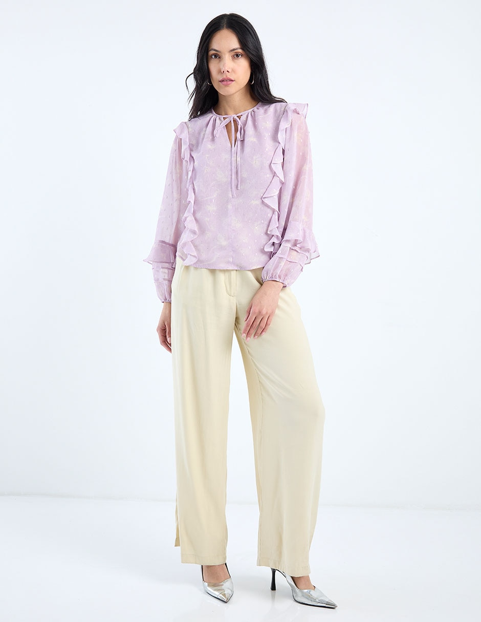 Blusa manga larga para mujer 9