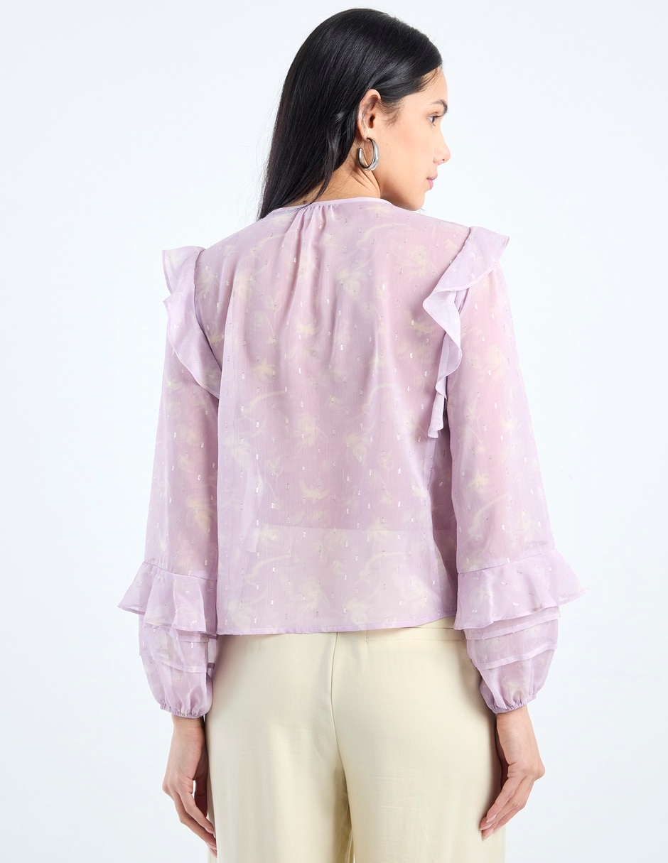 Blusa manga larga para mujer 12