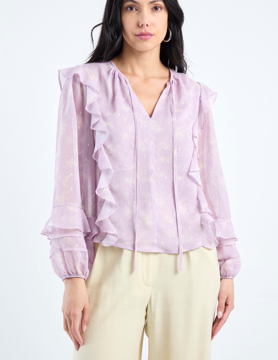 Blusa manga larga para mujer 13