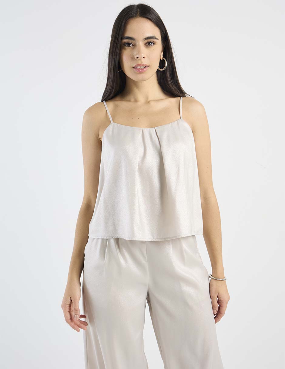 Top Petite Studio cuello cuadrado tirante ajustable Top Petite Studio cuello cuadrado tirante ajustable