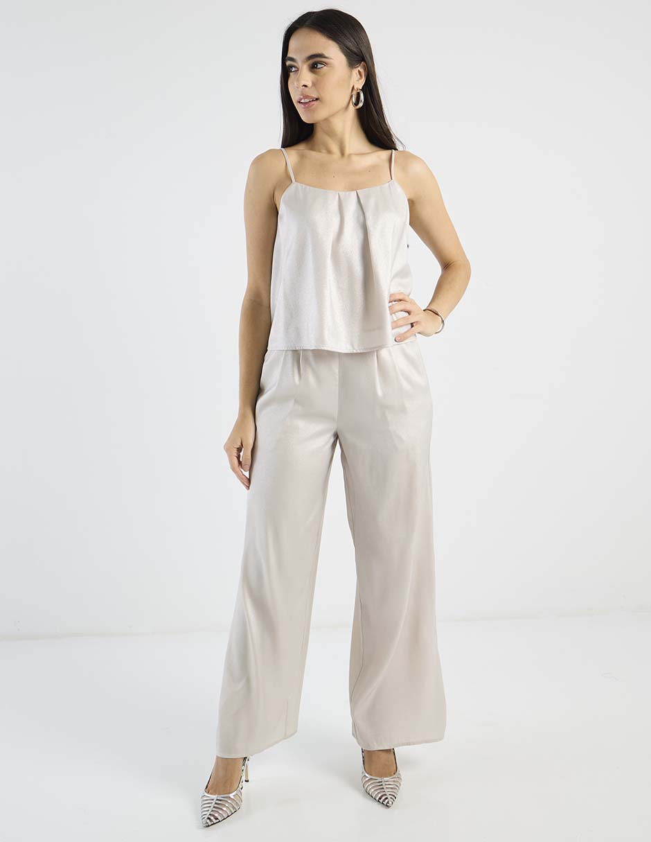 Top Petite Studio cuello cuadrado tirante ajustable
