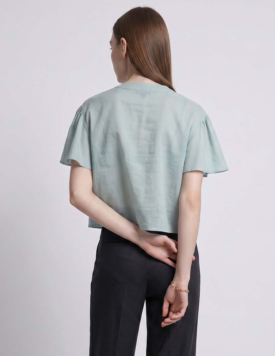 Blusa manga corta para mujer 2