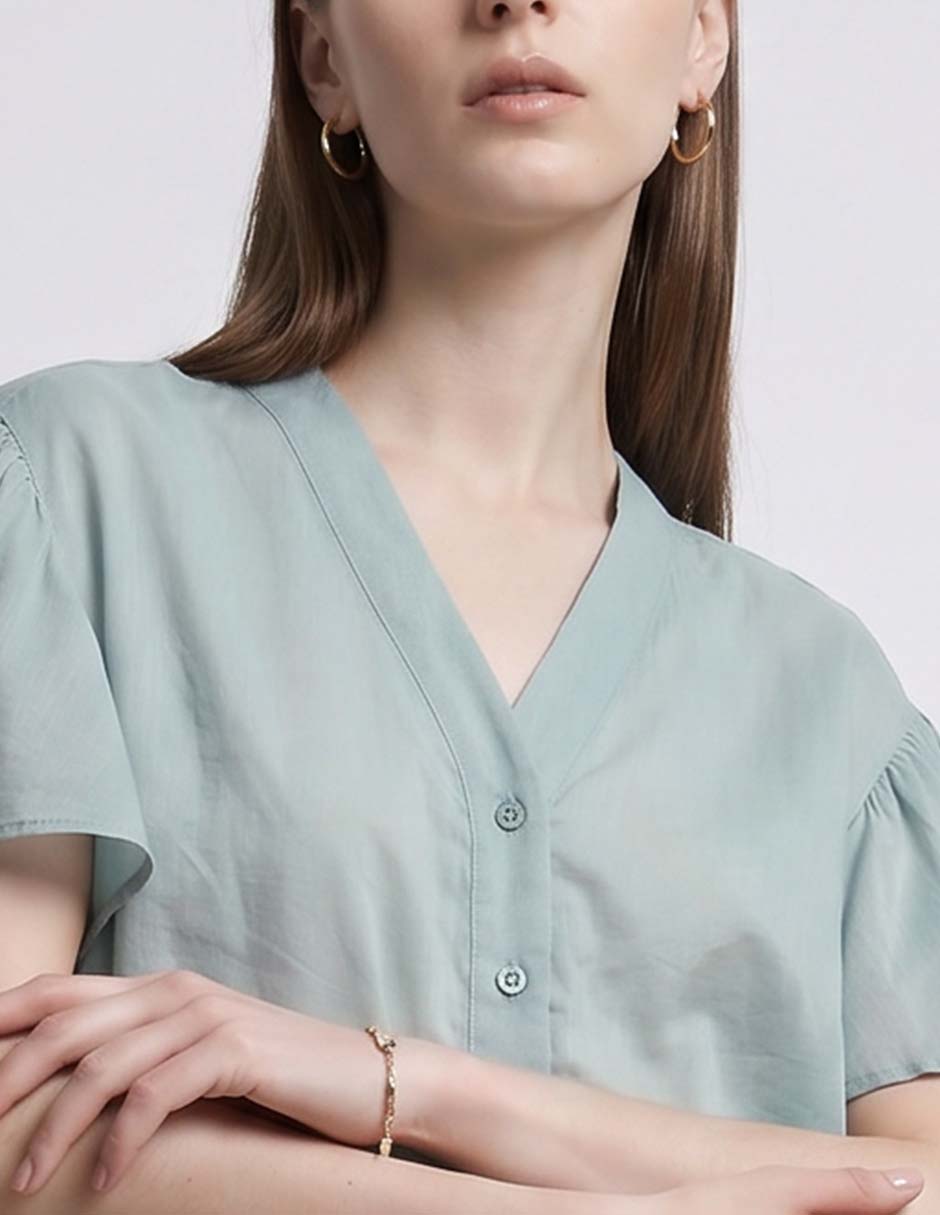Blusa manga corta para mujer 3