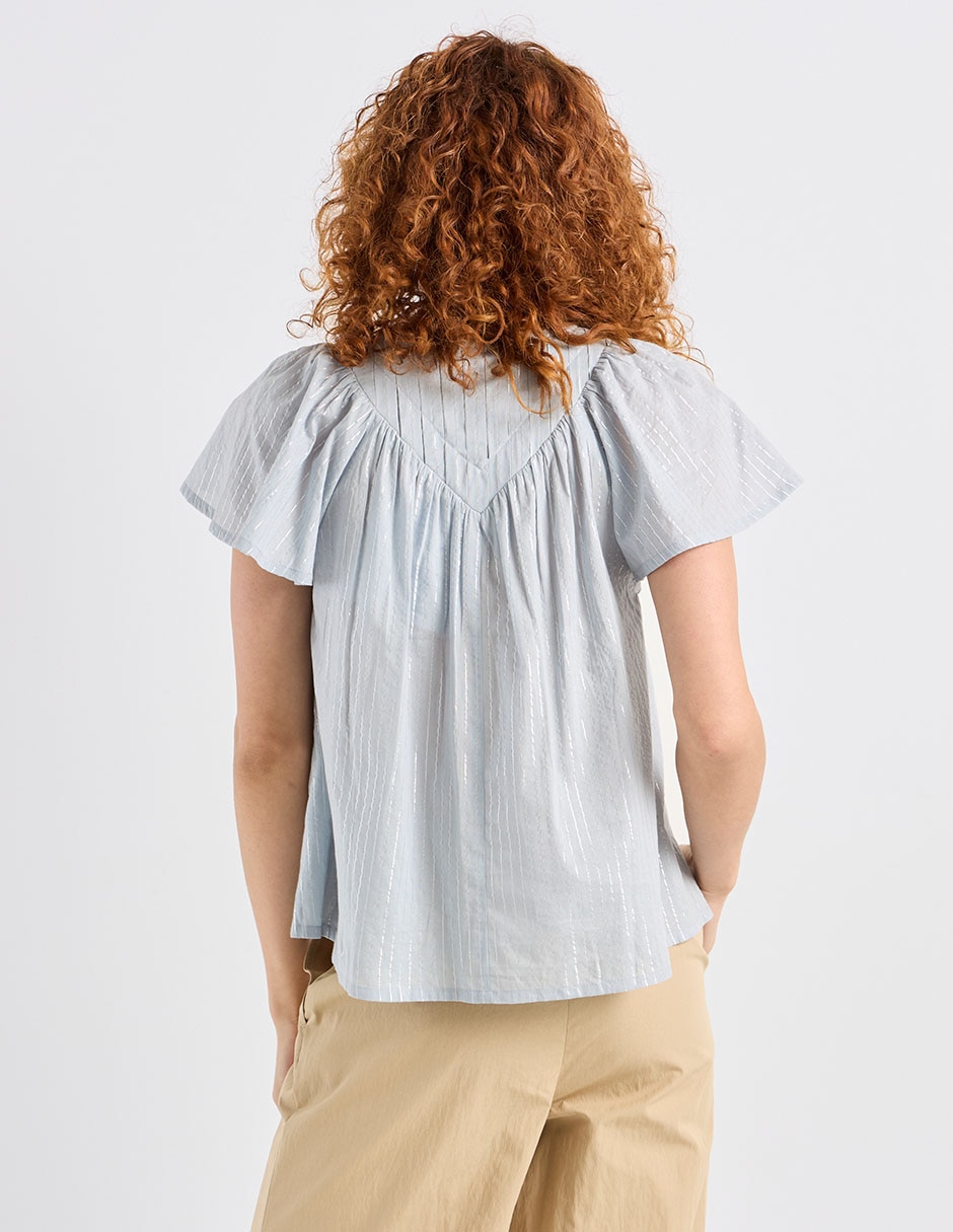 Blusa manga corta para mujer 6