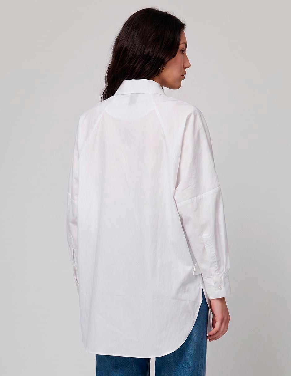 Camisa de algodón manga larga para mujer 2