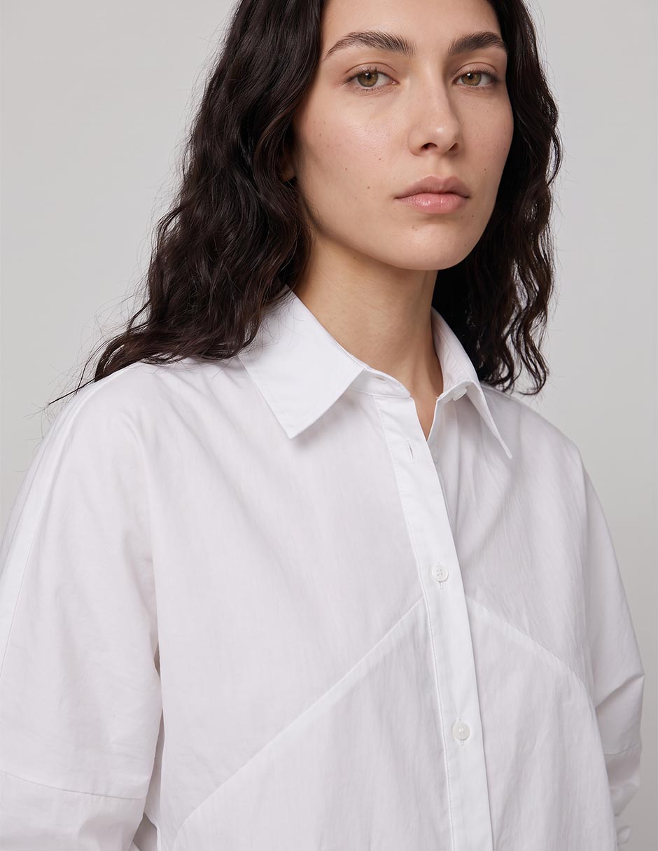 Camisa de algodón manga larga para mujer 3