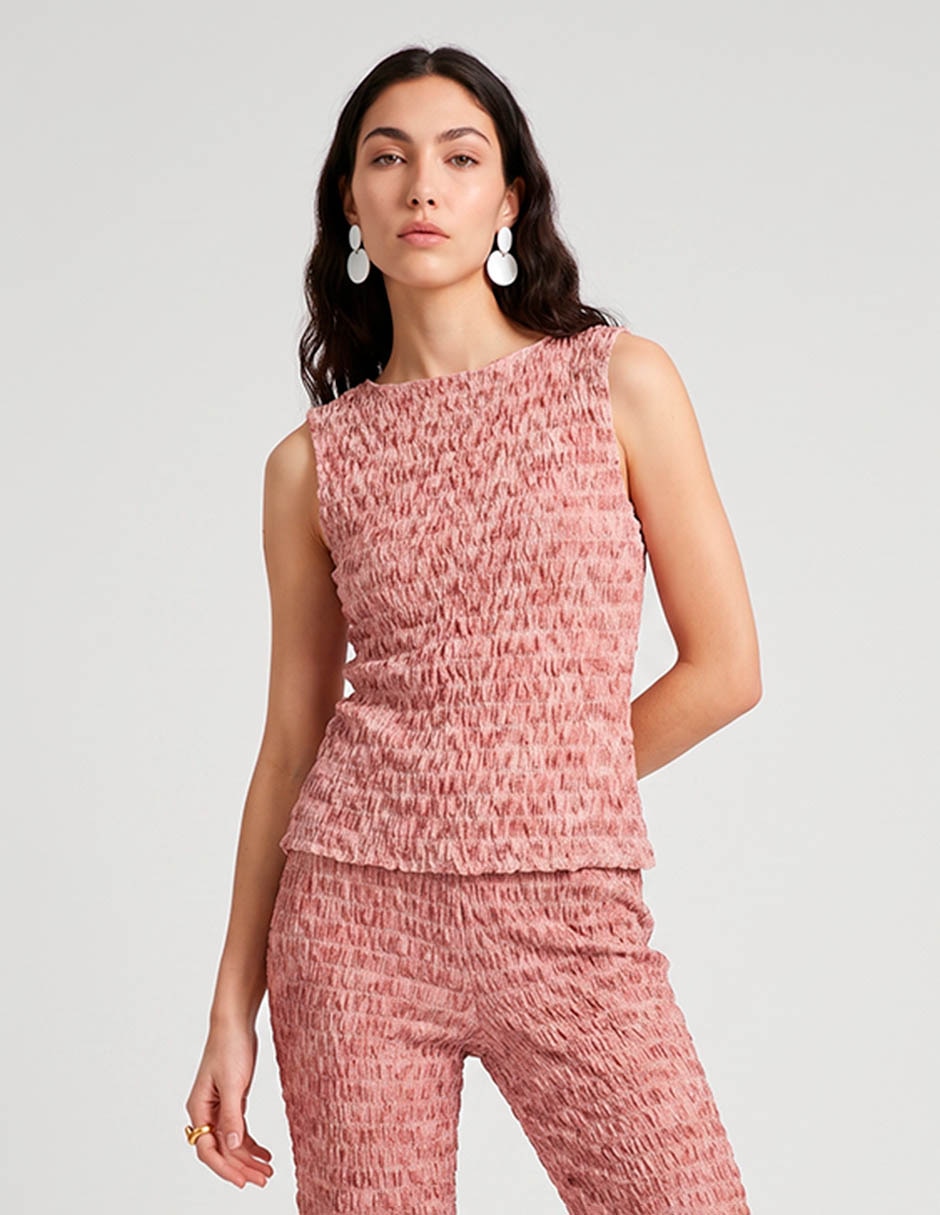 Top cuello redondo Top cuello redondo