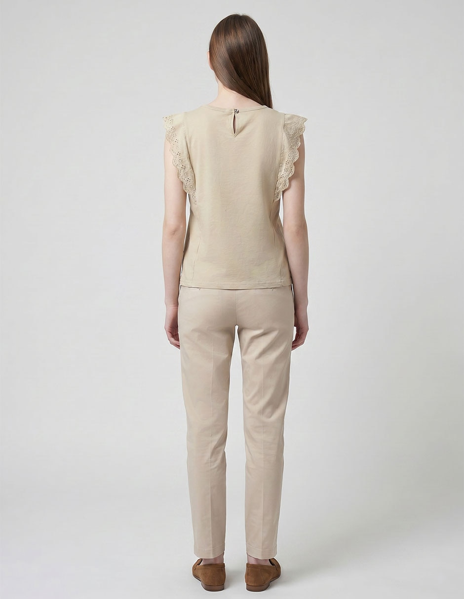 Playera cuello redondo para mujer 2