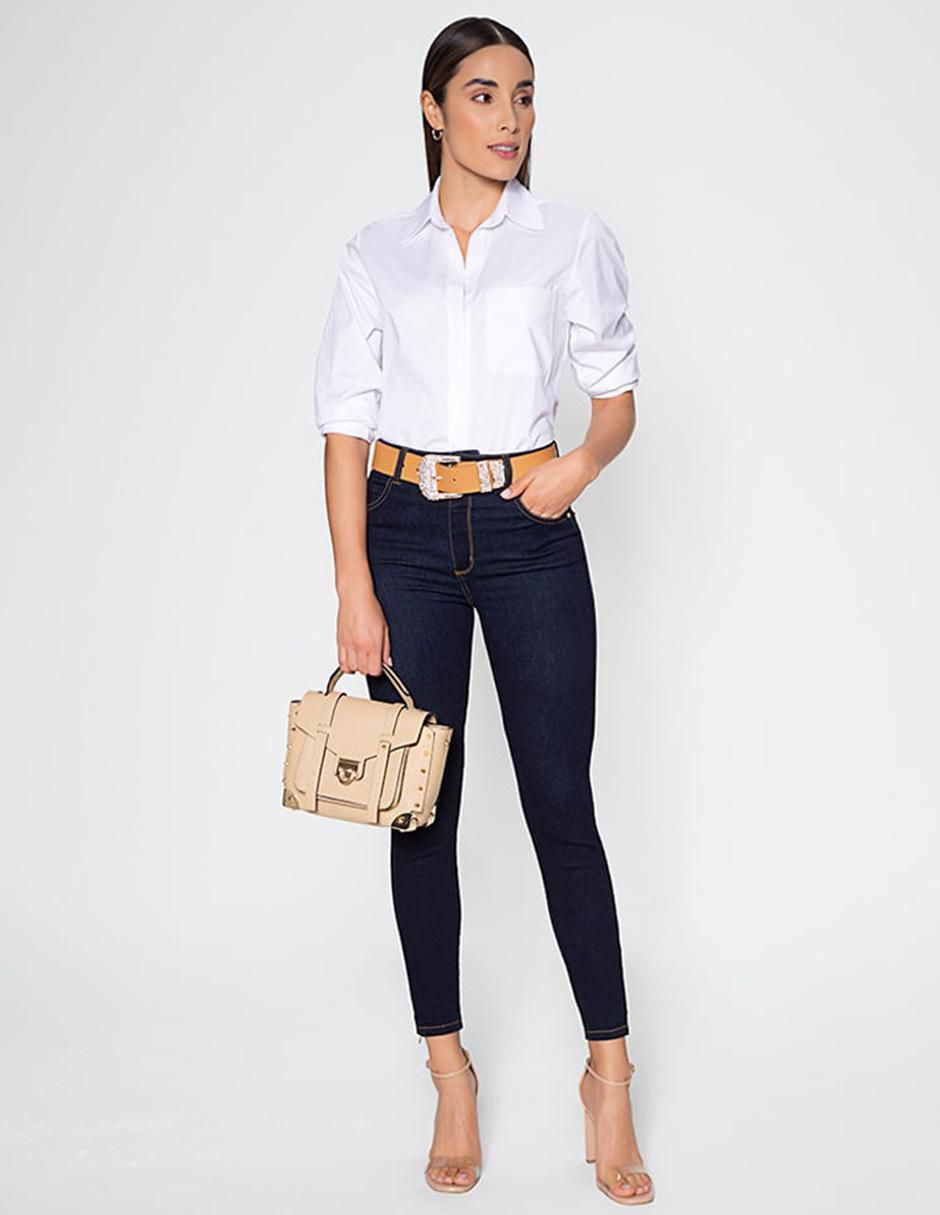 Jeans capri ultra slim para mujer