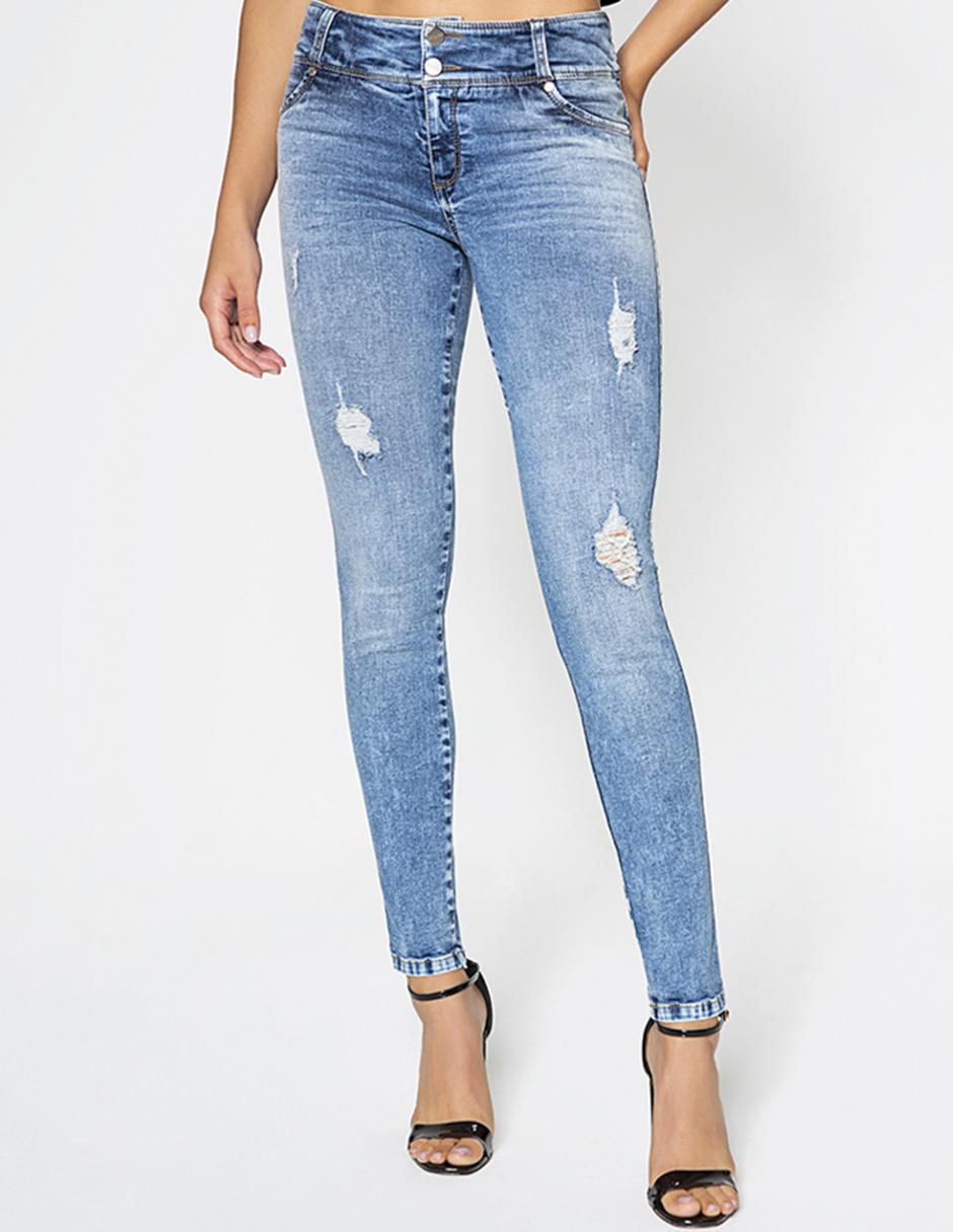 Jeans ultra slim new caribe para mujer