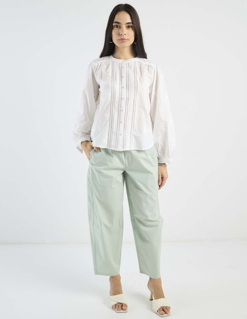 Blusa manga larga para mujer 8