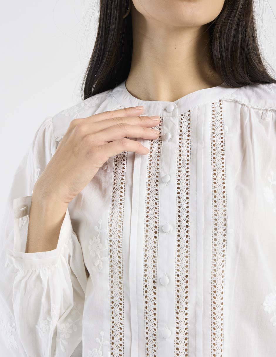 Blusa manga larga para mujer 10