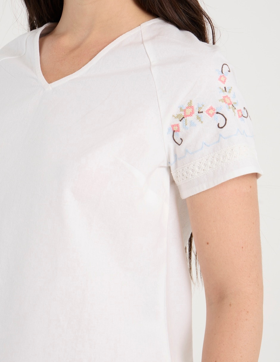 Blusa manga corta para mujer 10