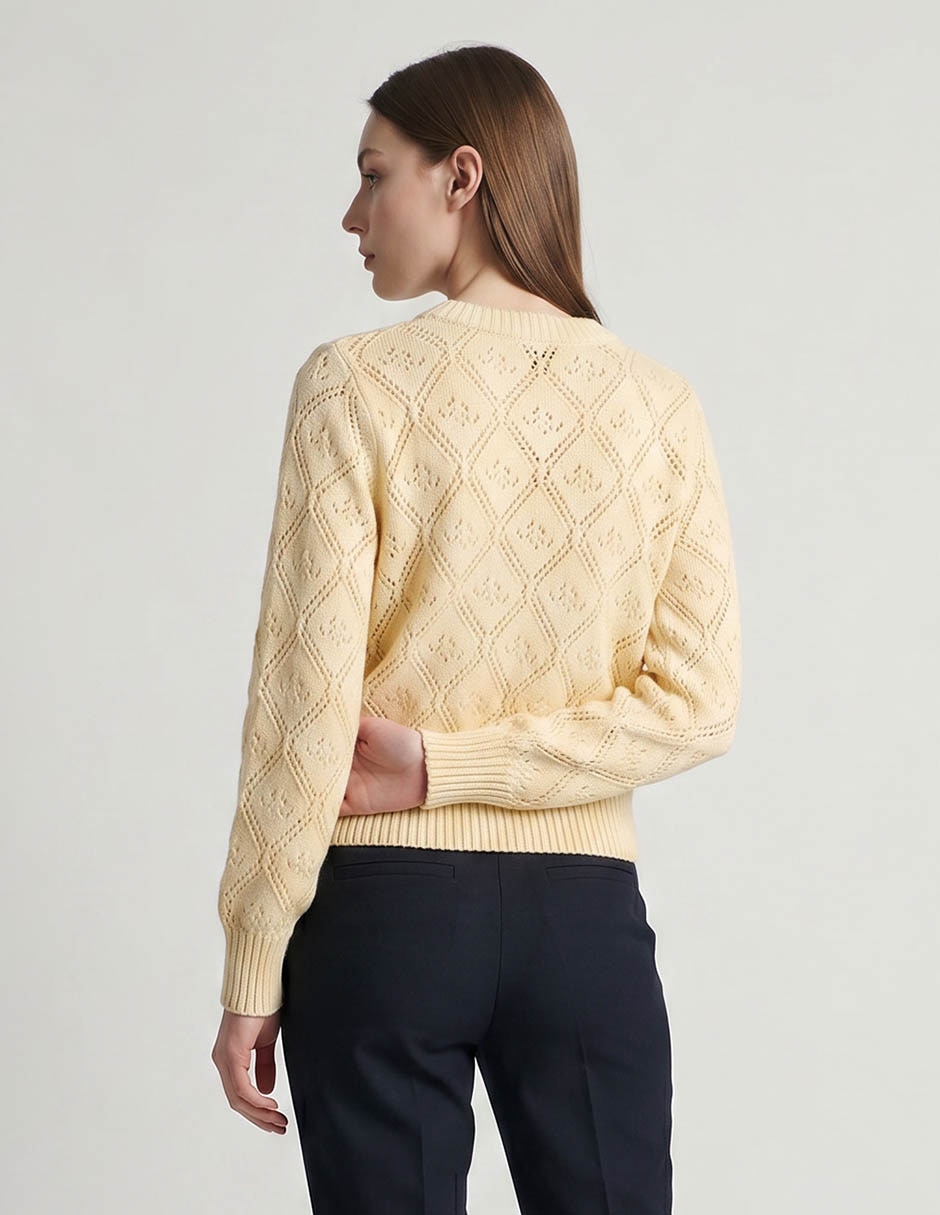 Suéter cuello redondo para mujer 2