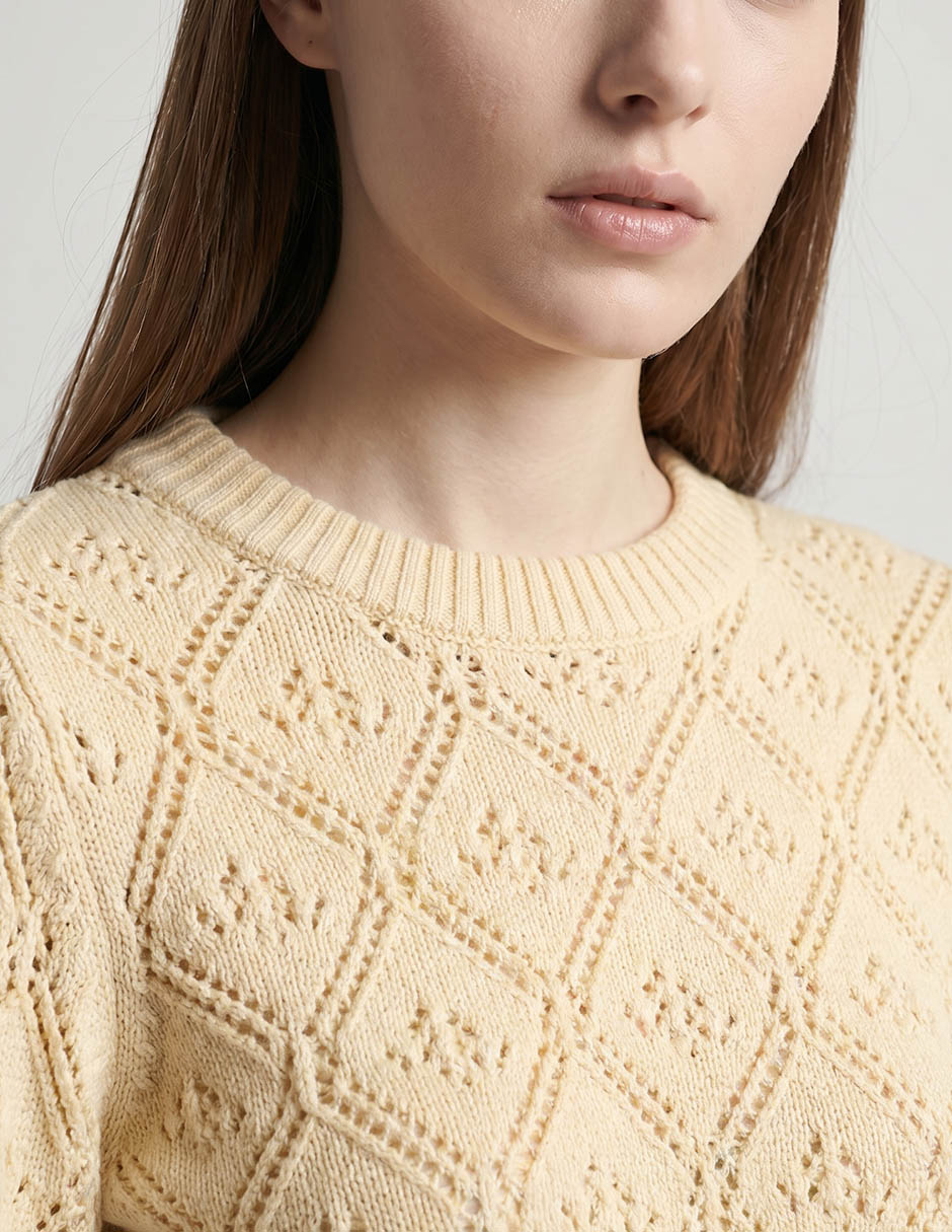 Suéter cuello redondo para mujer 3