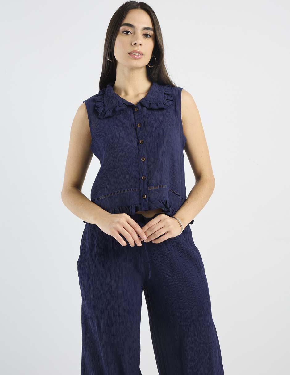Blusa camisera para mujer