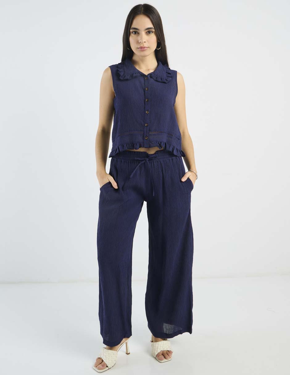 Blusa camisera Petite Studio para mujer