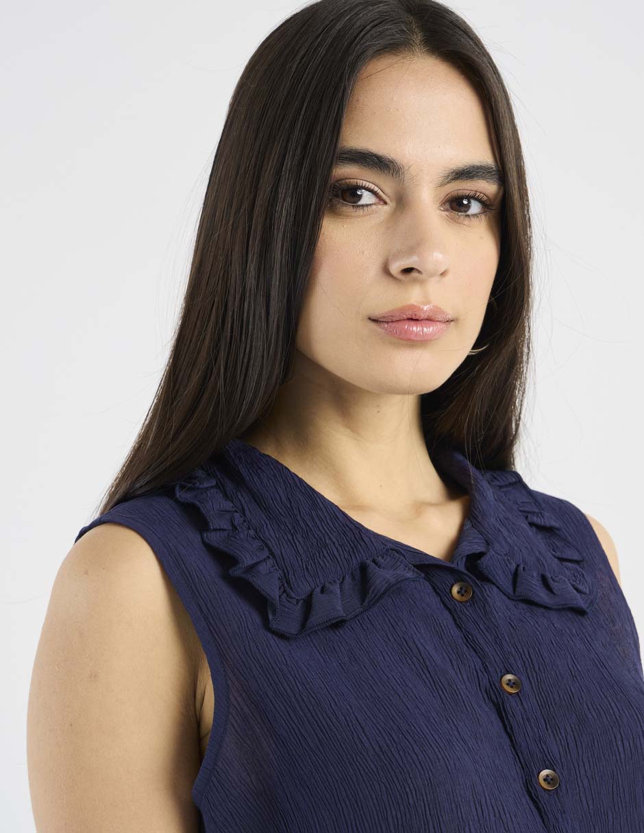 Blusa camisera Petite Studio para mujer