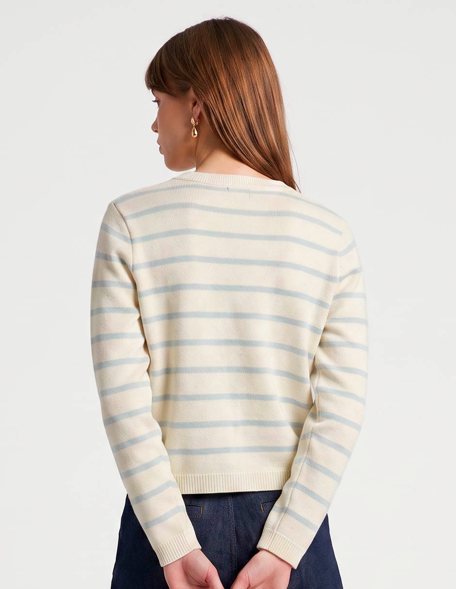 Suéter cuello redondo para mujer 2