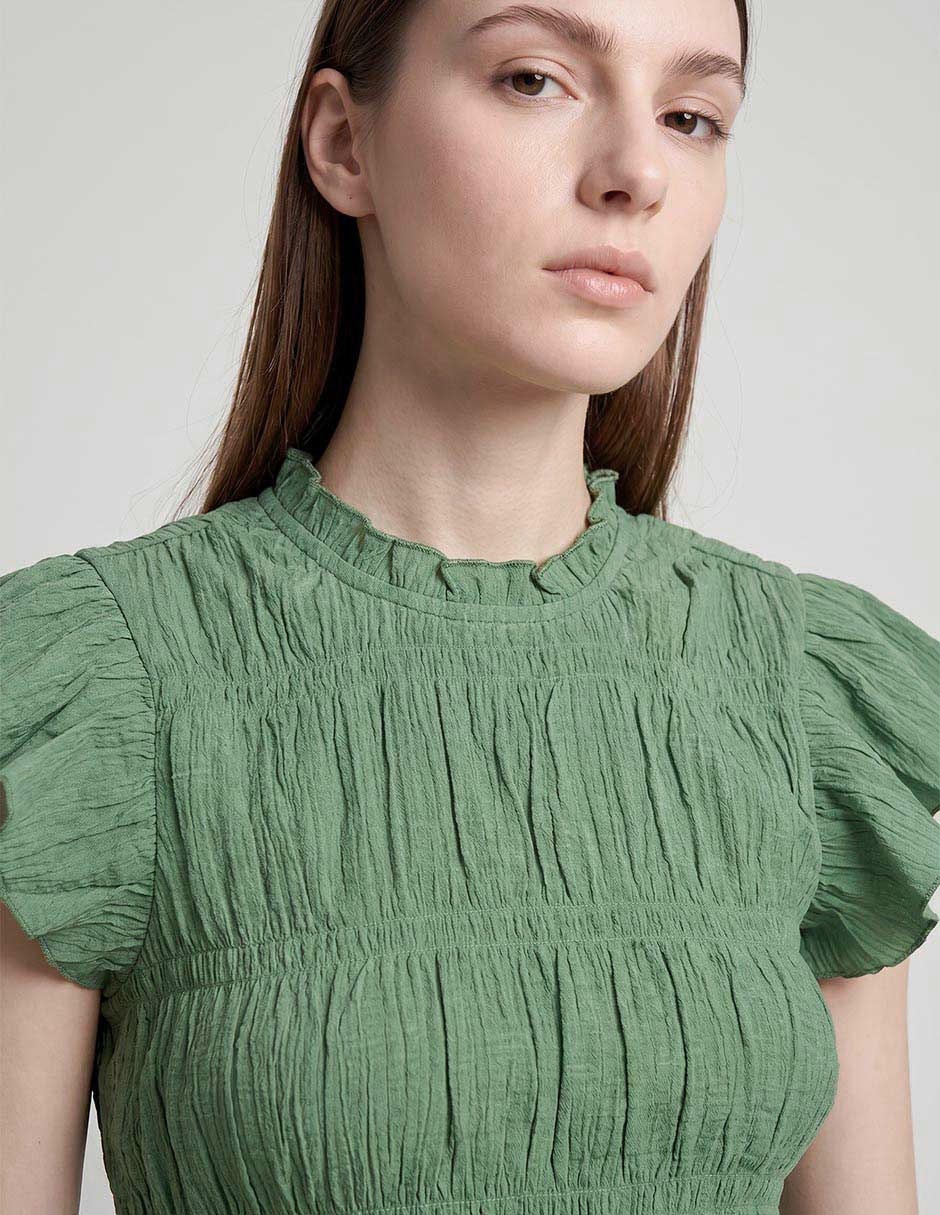 Blusa manga corta para mujer 3