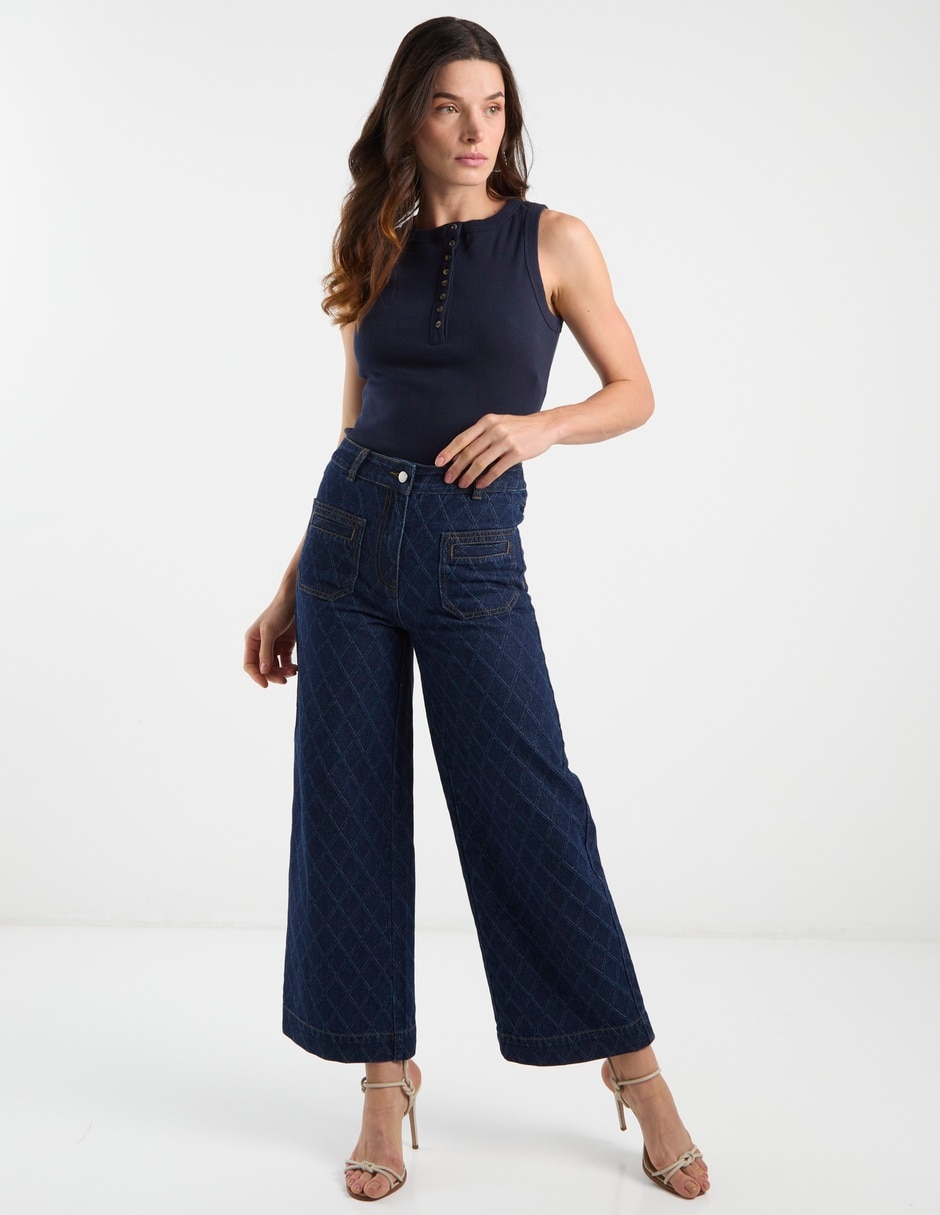 Jeans amplio para mujer 8