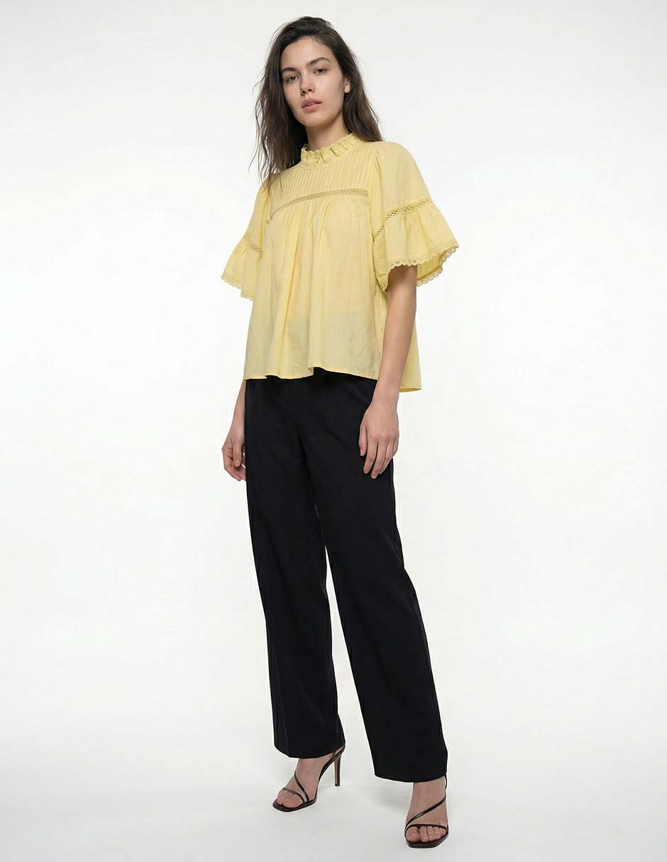 Blusa manga corta para mujer 8