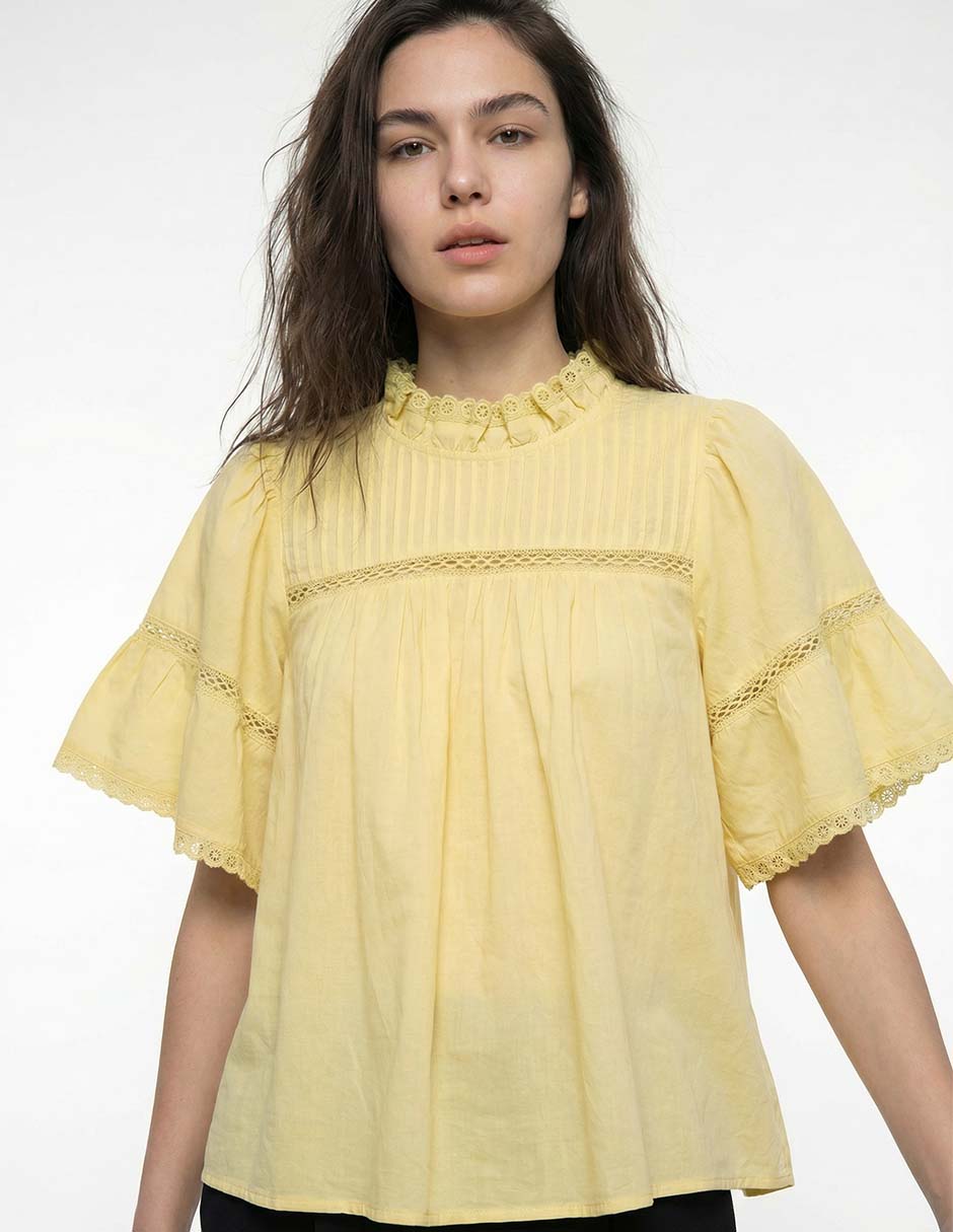 Blusa manga corta para mujer 9