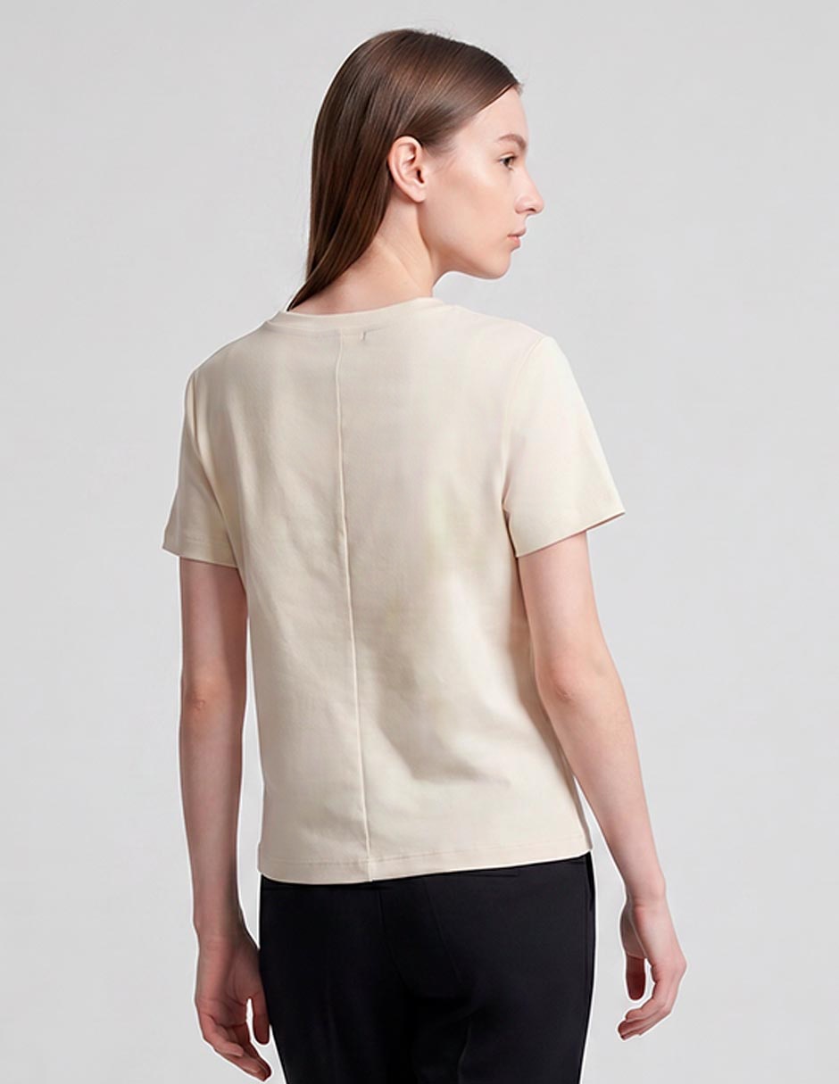 Playera manga corta cuello redondo mujer 2