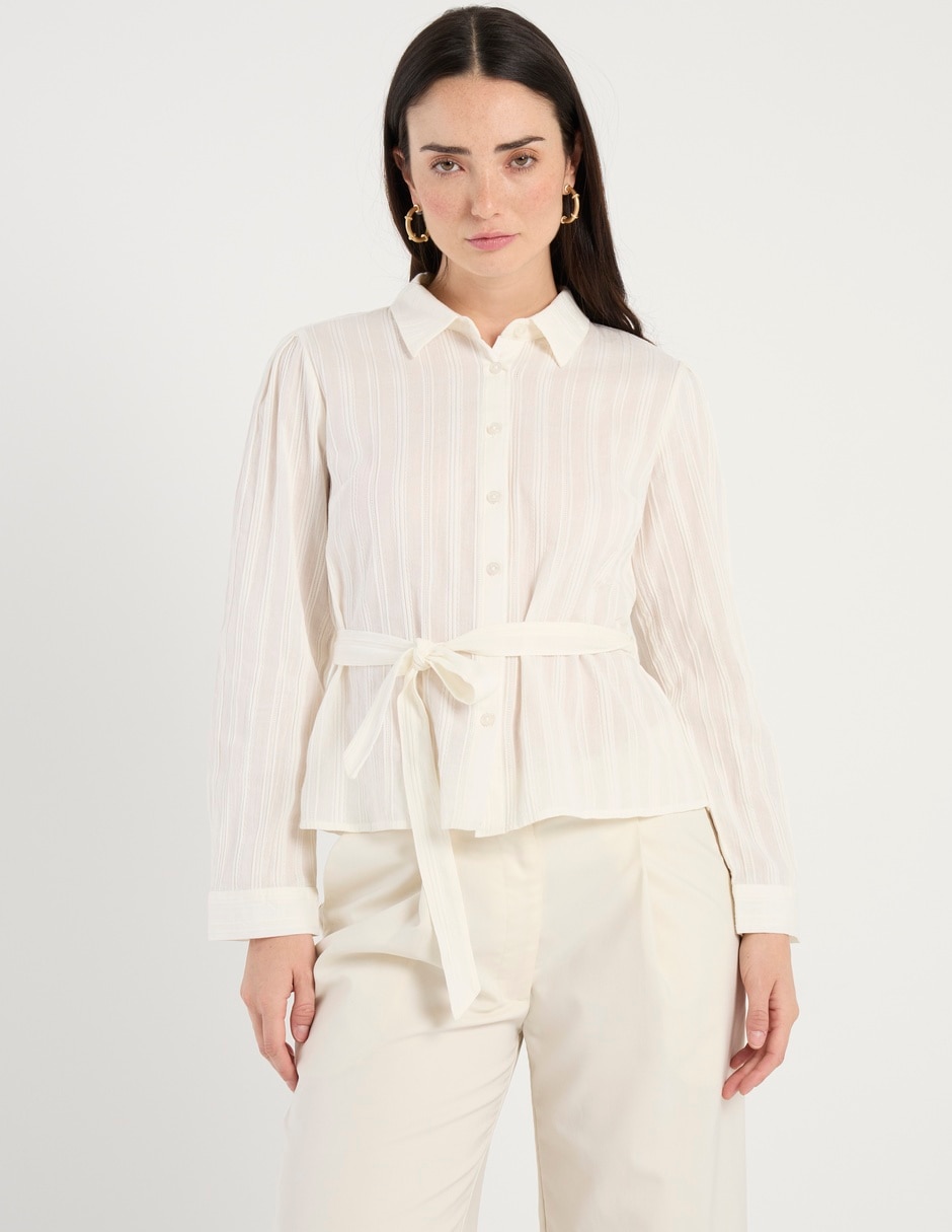 Blusa manga larga para mujer