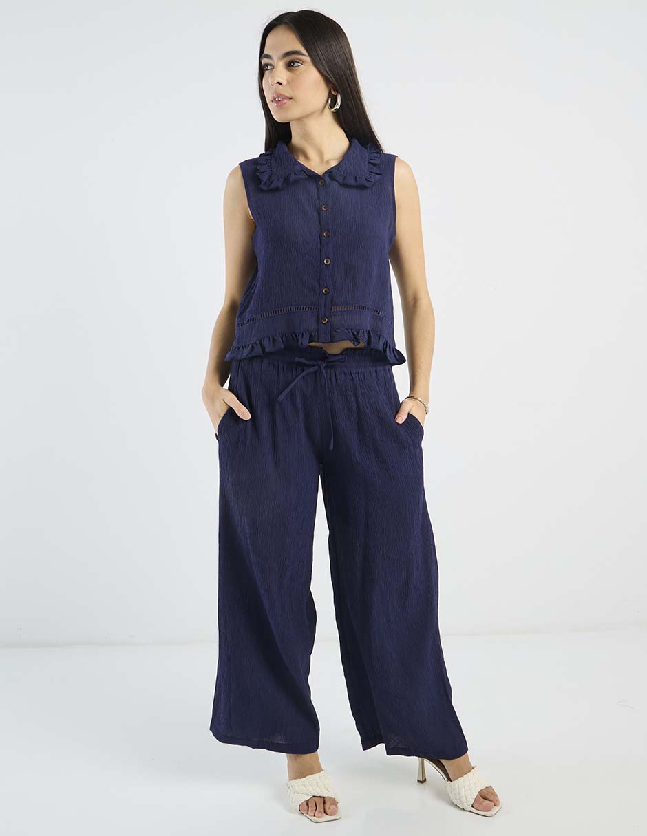 Pantalón amplio para mujer 4