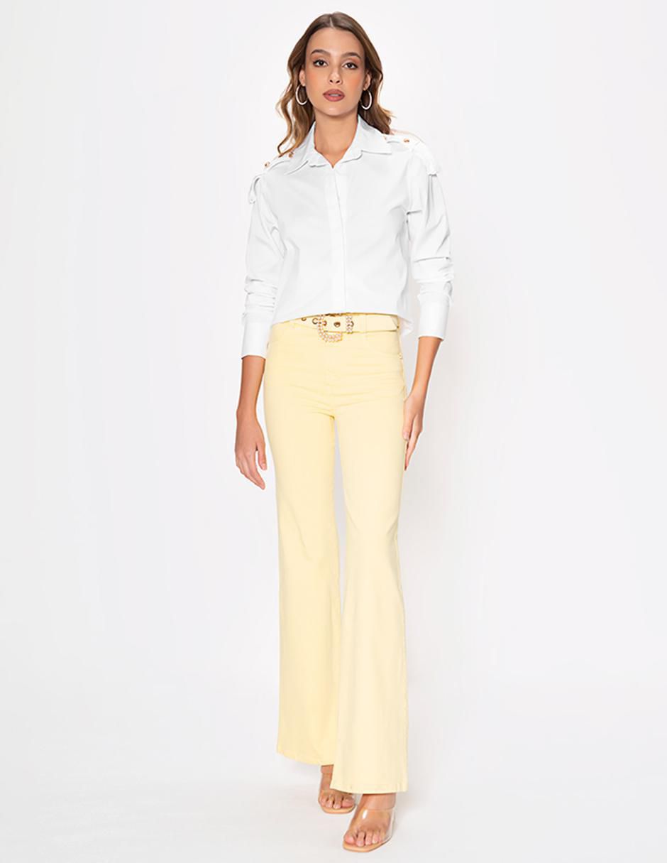 Jeans campana alberta para mujer