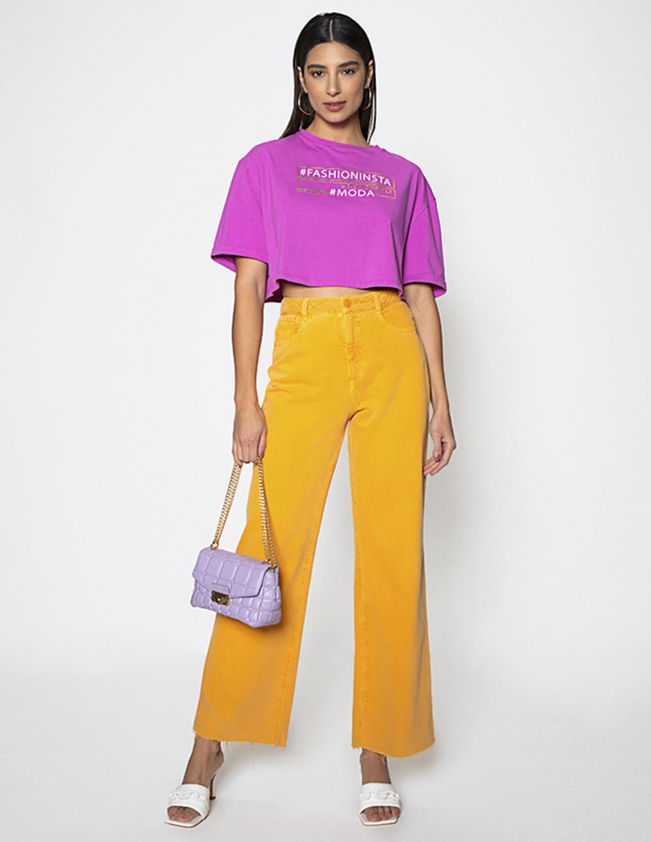 Jeans palazzo utopia para mujer