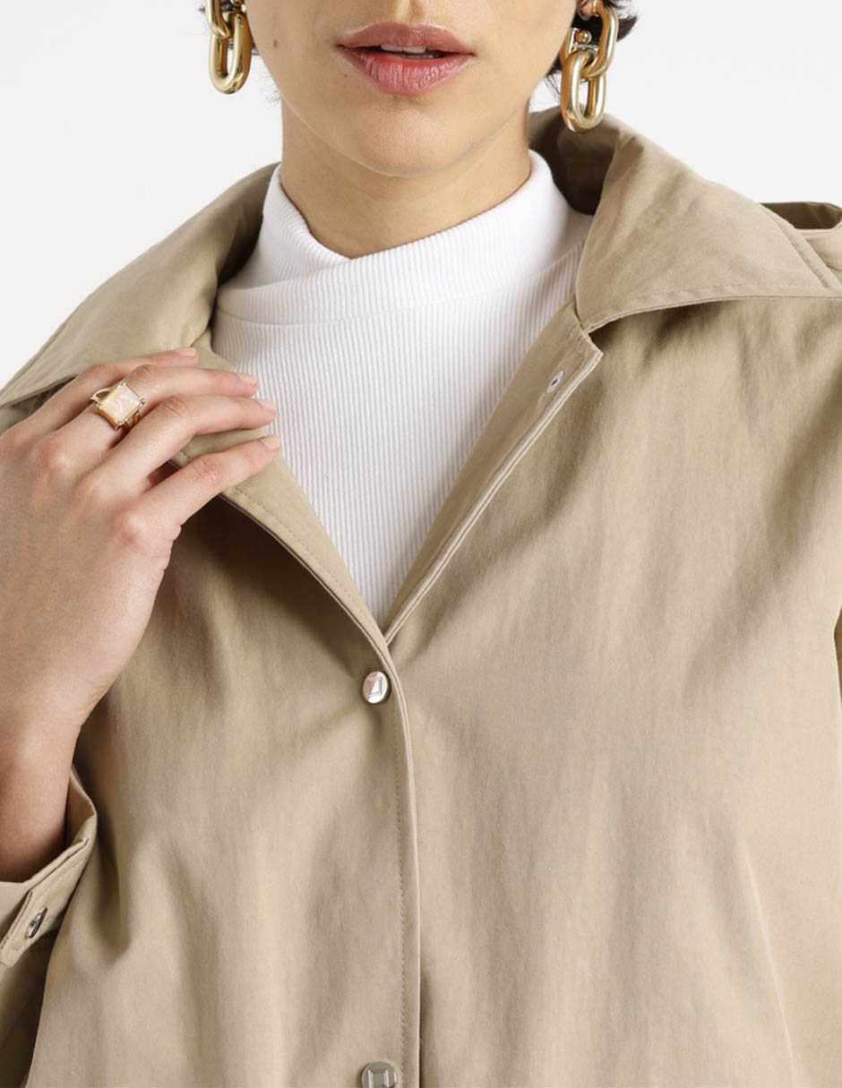 Gabardina con capucha Petite Studio para mujer 12