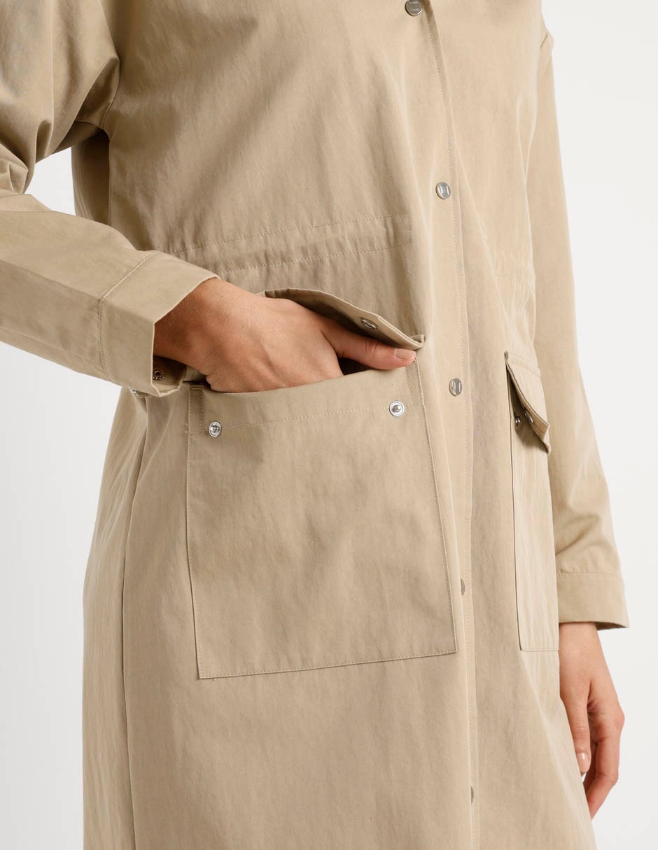 Gabardina con capucha Petite Studio para mujer 13