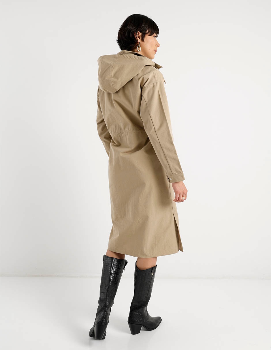 Gabardina con capucha Petite Studio para mujer 17