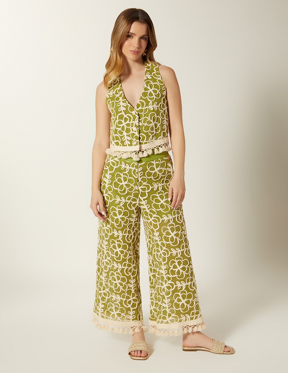 Pantalón capri Puerto de Gante relajado para mujer 3