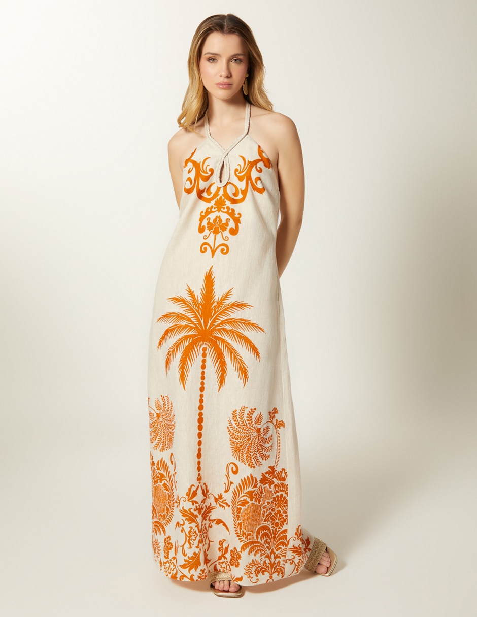 Vestido largo casual Palmeras del Desierto para mujer Vestido largo casual Palmeras del Desierto para mujer