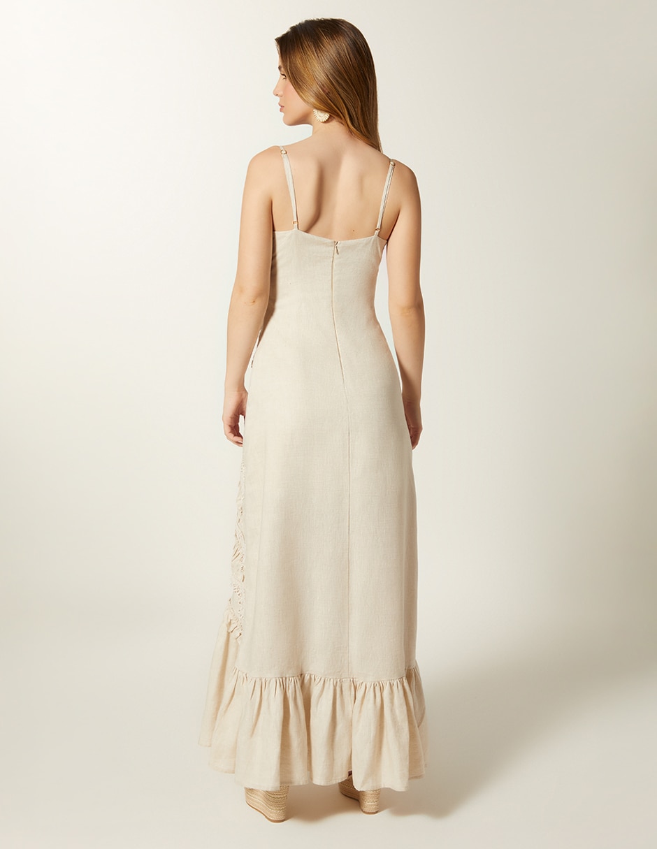 Vestido largo de noche Studio F Diamond Beach Organic para mujer
