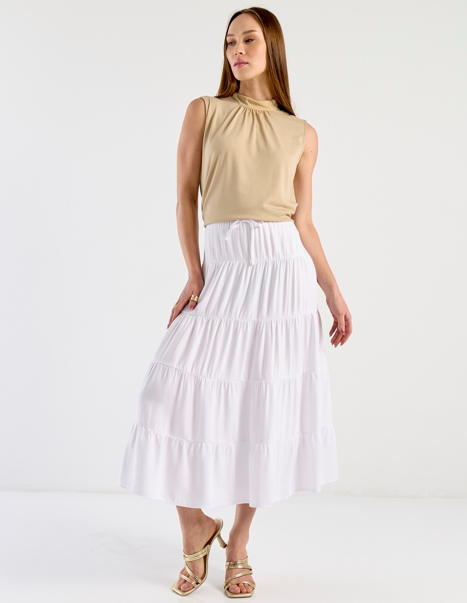 Falda crop a la cintura 5