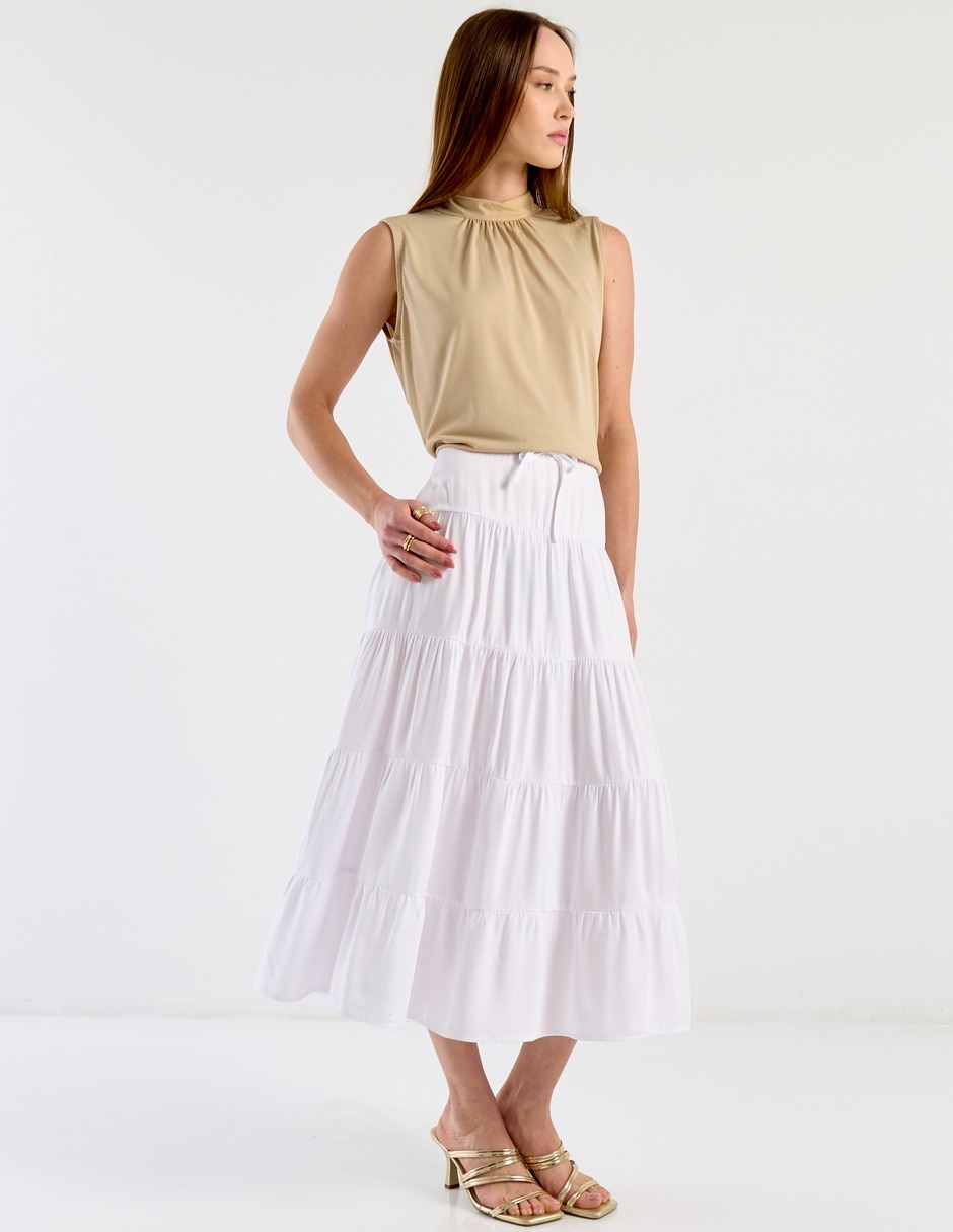 Falda crop a la cintura