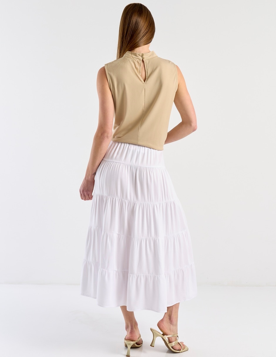 Falda crop a la cintura 6