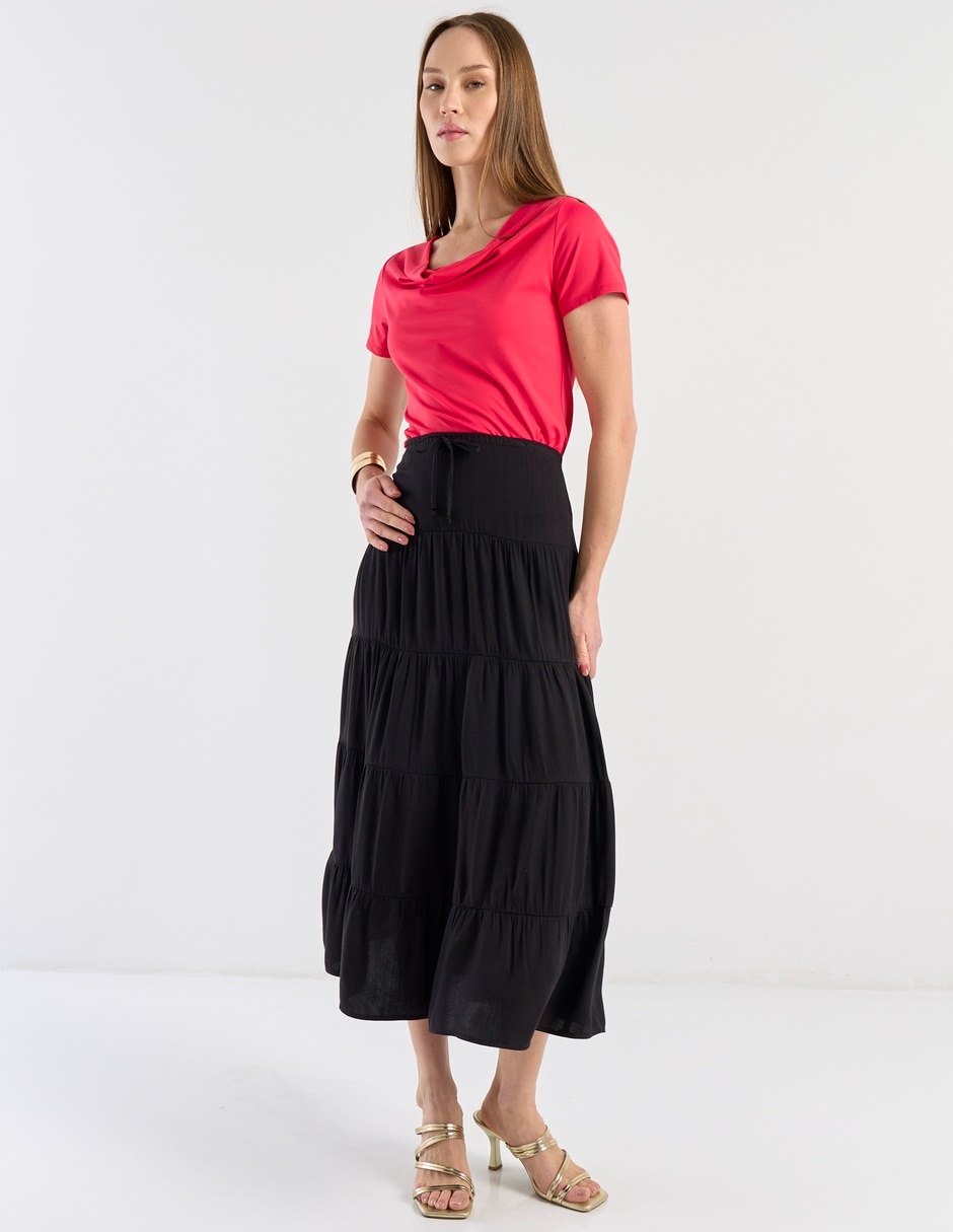 Falda crop a la cintura 5