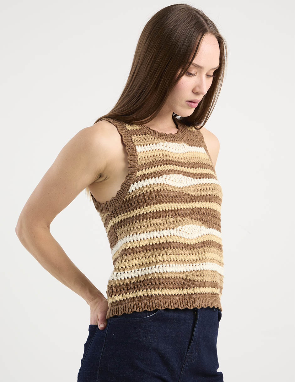 Top cuello redondo tirante ancho 2
