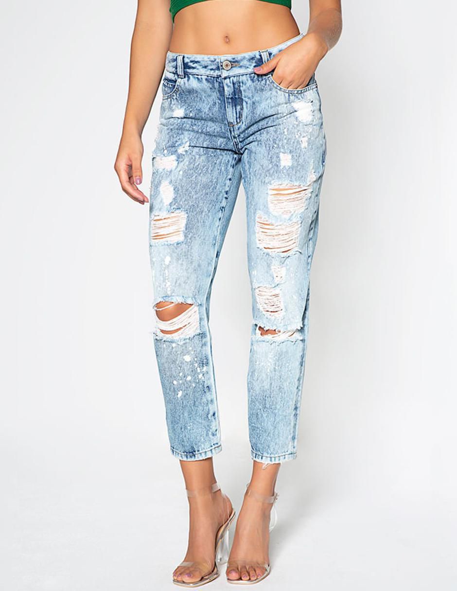 Jeans capri boyfriend santana para mujer Jeans capri boyfriend santana para mujer