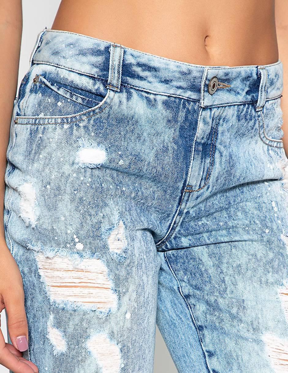 Jeans capri boyfriend santana para mujer