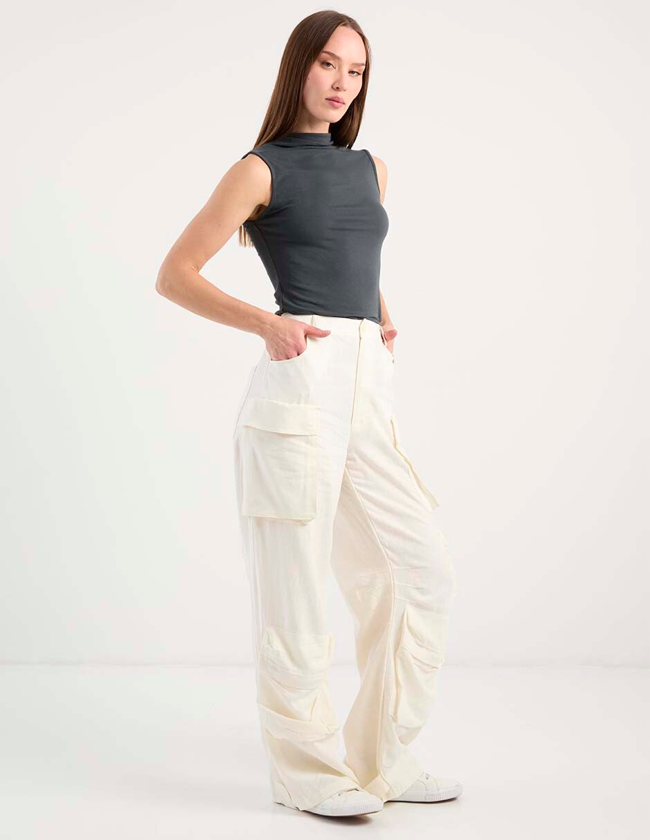 Pantalón cargo relaxed para mujer 5