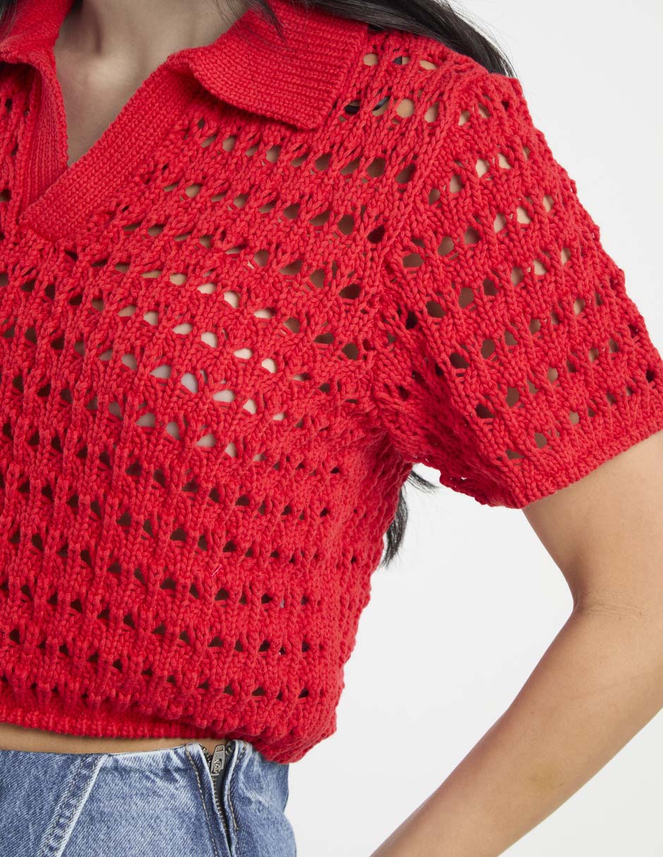 Suéter cuello V para mujer 10