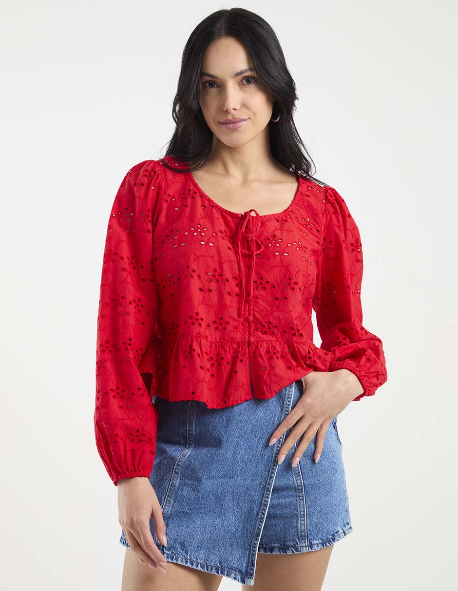 Blusa manga larga para mujer 1