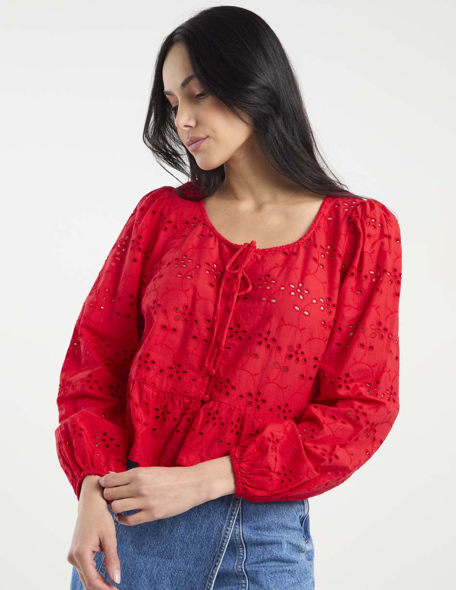 Blusa manga larga para mujer 10