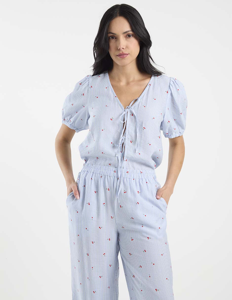 Blusa manga corta para mujer 1